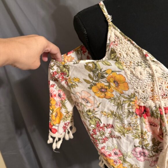 WAYAN NATURAL WEAR Boho Blouse Size L/XL - Picture 3 of 4